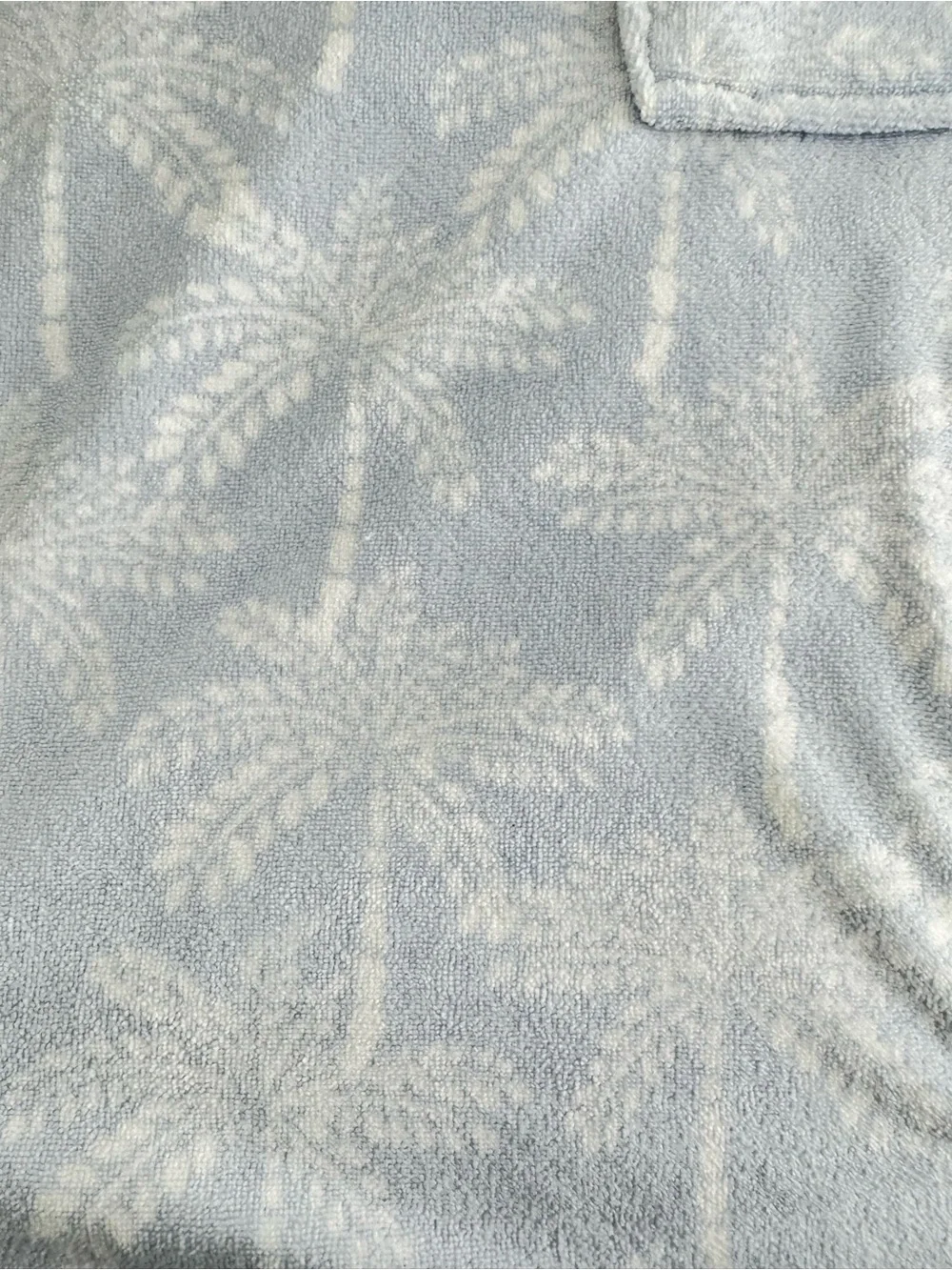 Light Blue Palm-Print Hooded Swim Coverup ~ Throwzy by Mario Lorenz - Picture 8 of 8